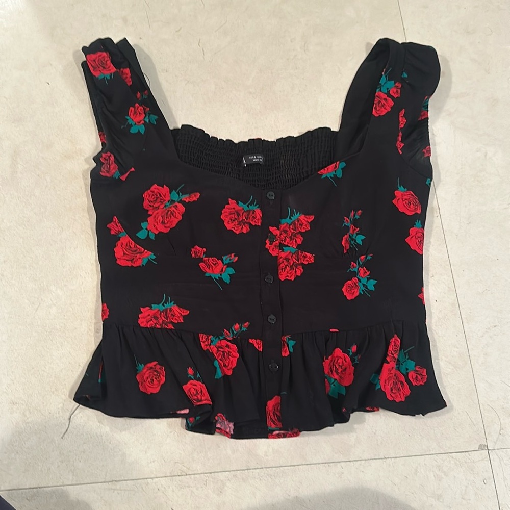 ZARA ROSE BUSTIER BLOUSE